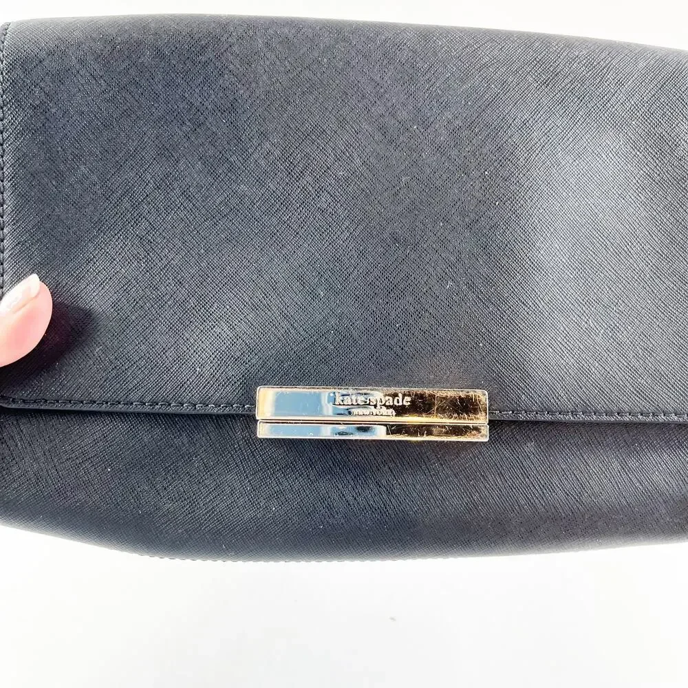 Kate Spade New York Maiden Way Saffiano Remi Crossbody Bag Black